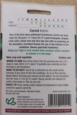Carrot Katrin Seeds