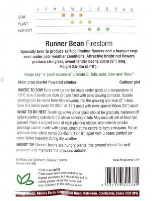 Runner bean Firestorm - Seeds