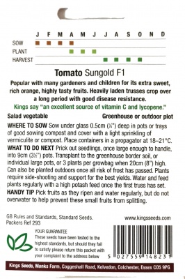 Tomato Sungold F1 - Seeds